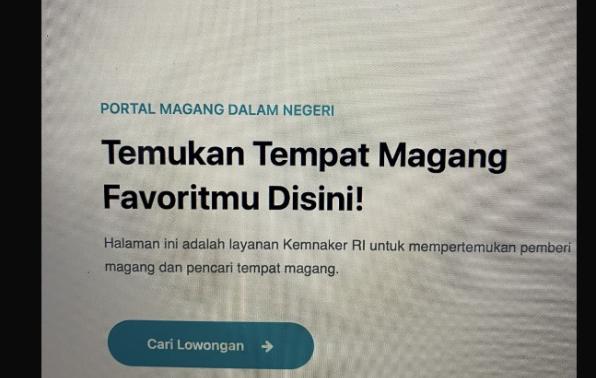 silahkan klik "cari lowongan"