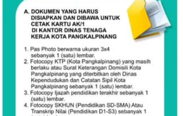 pembuatan KARTU KUNING/ AK1