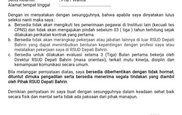 contoh surat pernyataan contoh surat pernyataan