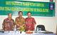 Didik Suprapto,SH (posisi tengah) Kepala Disnakertrans Pemprov Kep Babel, Plt.Kabid Transmigrasi, Sukirno, dan Narasumber Pusat Kementrian Transmigrasi(kanan)